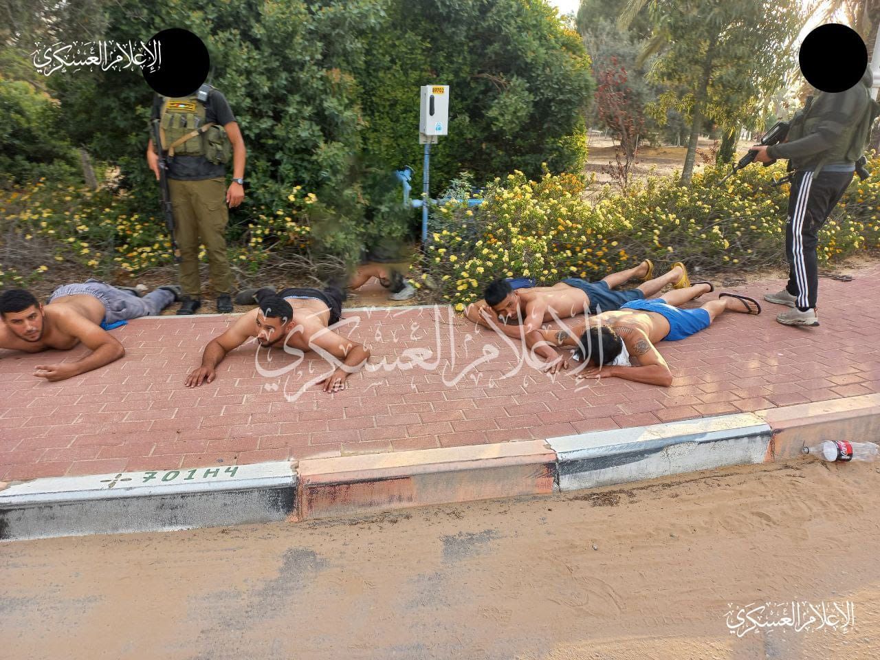 People being captured by Hamas